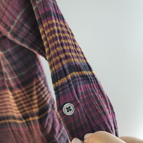 Harper 100% Cotton Plaid Button-Up Shirt - Picture 7 of 8